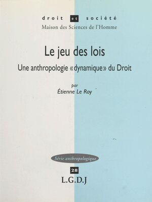 cover image of Le jeu des lois